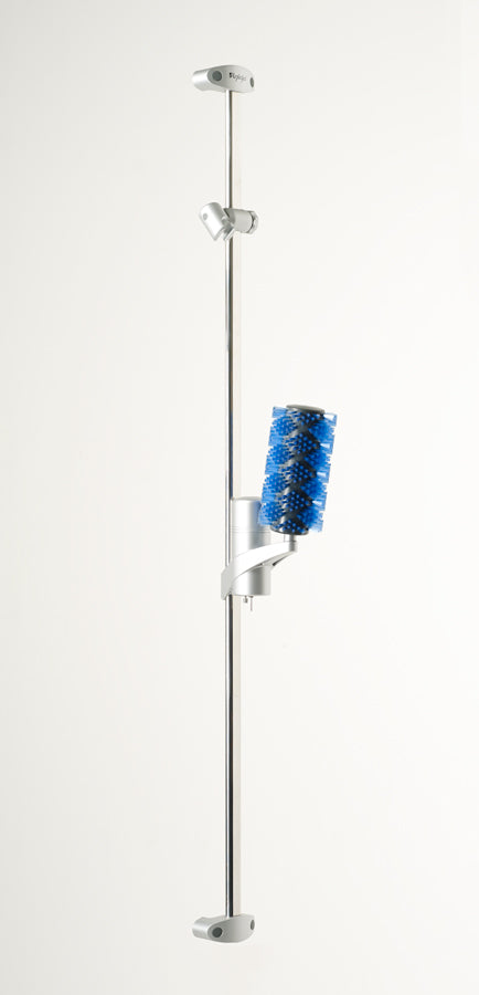 Aglaja Duschsystem standard mit Massagebürste Venus (dunkelblau), mit Brausehalter