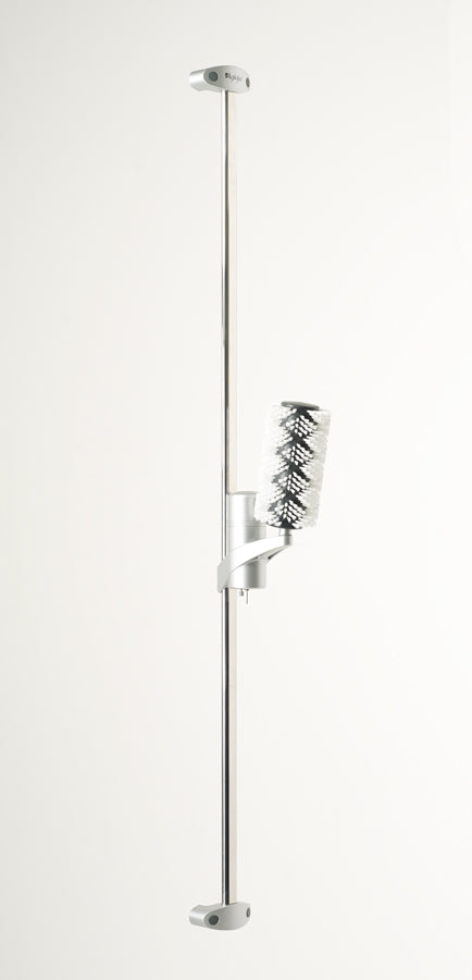 Aglaja Duschsystem standard mit Massagebürste weiss