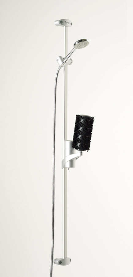 Duschsystem komplett - Rückenbürste schwarz