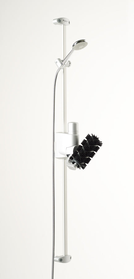 Wellnessdusche mit Brausehalter, Duschbrause, Schlauch Nero