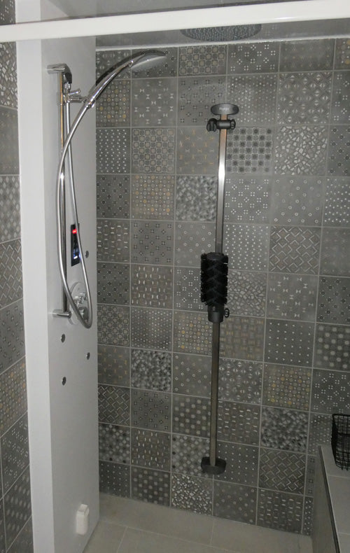 Dampfdusche mit Aglaja Massagebürste